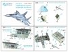 Quinta Studio QDS32175 MiG-29 9-12 Fulcrum A 3D-Printed & coloured Interior on decal paper (Trumpeter) (Small version) 1/32