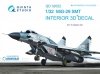 Quinta Studio QD32022 MiG-29SMT 3D-Printed & coloured Interior on decal paper (for Trumpeter kit) 1/32