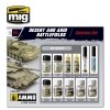 AMMO of Mig Jimenez 7802 - Super Pack Desert & Arid Battlefields - Solution Set - Zestaw do weatheringu
