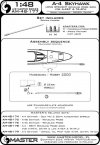 Master AM-48-177 A-4 Skyhawk - DŁUGI, PROSTY wysięgnik sondy tankowania (używany w wersjach A-4E/F & TA-4F/J) 1/48