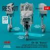 RESKIT RSU48-0327 OV-10A BRONCO COCKPIT WITH 3D DECALS, LANDING GEARS, WHEELS BAY AND WEIGHTED WHEELS SET FOR ICM KIT (3D PRINTED) 1/48