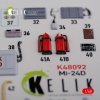 KELIK K48092 Mi-24D (Hind-D) interior 3D decals for Trumpeter kit 1/48