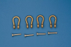 RB Model 10374A Shackles (4 pcs)  Used in different military vehicles  drawing and dimensions 1/35