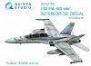 Quinta Studio QD32156 F/A-18D late 3D-Printed & coloured Interior on decal paper (Academy) 1/32