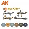 AK Interactive AK11719 WWII LUFTWAFFE TROPICAL COLORS 6x17 ml