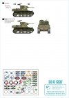 Star Decals 35-C1337 Tanks & AFVs in Cuba # 1. M4A3E8 Sherman, A34 Comet, Staghound, Greyhound, M3A1 Scout Car, M3A1 Stuart.1/35