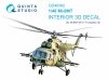 Quinta Studio QD48382 Mi-8MT 3D-Printed & coloured Interior on decal paper (Trumpeter) 1/48