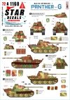 Star Decals 72-A1160 Panther Ausf G. Baltic Offensive # 1. Fsch.Pz.Reg. HG and 5. Pz.Div. in 1944-45. Baltic states-Narwa-Courland-Königsberg-East Preussia 1/72