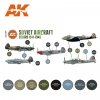 AK Interactive AK11741 SOVIET AIRCRAFT COLORS 1941-1945 8x17 ml