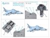 Quinta Studio QDS48343 Sea Harrier FRS.1 3D-Printed & coloured Interior on decal paper (Kinetic) (Small version) 1/48