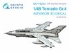 Quinta Studio QD+48263 Tornado GR.4 3D-Printed & coloured Interior on decal paper (Revell) (with 3D-printed resin parts) 1/48