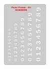 Paint Forge PFST011M STENCIL - NUMBERS