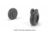 Armory Models AW48038 Mil Mi-8/17 Hip wheels w/ weighted tires 1/48