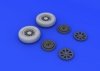 Eduard 632052 F4U-1 wheels diamond pattern 1/32 Tamiya