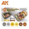 AK Interactive AK11684 YELLOW, BROWN & GREY VEHICLE INTERIORS 6x17 ml