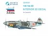 Quinta Studio QD48281 Yak-9D 3D-Printed & coloured Interior on decal paper ( Zvezda ) 1/48