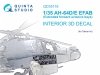 Quinta Studio QD35118 AH-64D Extended forward avionics bays 3D-Printed & coloured Interior on decal paper (Takom) 1/35