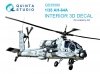Quinta Studio QD35090 AH-64A 3D-Printed & coloured Interior on decal paper (Academy) 1/35