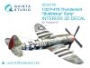 Quinta Studio QD32148 P-47D Thunderbolt Bubbletop Early 3D-Printed & coloured Interior on decal paper (Trumpeter) 1/32