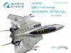 Quinta Studio QD32032 F-14A 3D-Printed & coloured Interior on decal paper (for Tamiya kit) 1/32