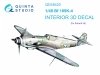 Quinta Studio QD48420 Bf 109K-4 3D-Printed & coloured Interior on decal paper (Eduard) 1/48