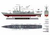 AFV Club SE00702 ROCN Cheng Kung Class Frigate With Hsiung Feng II/III 1/700