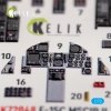 KELIK K72048 F-15C MSIP II EAGLE INTERIOR 3D DECALS FOR GWH 1/72
