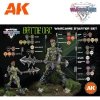 AK Interactive AK11768 BATTLE ORC – WARGAME STARTER SET – 14 COLORS & 1 FIGURE