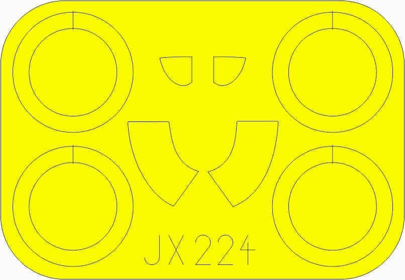 Eduard 1/32 scale paint mask for I-16 Type 29 by ICM - JX224