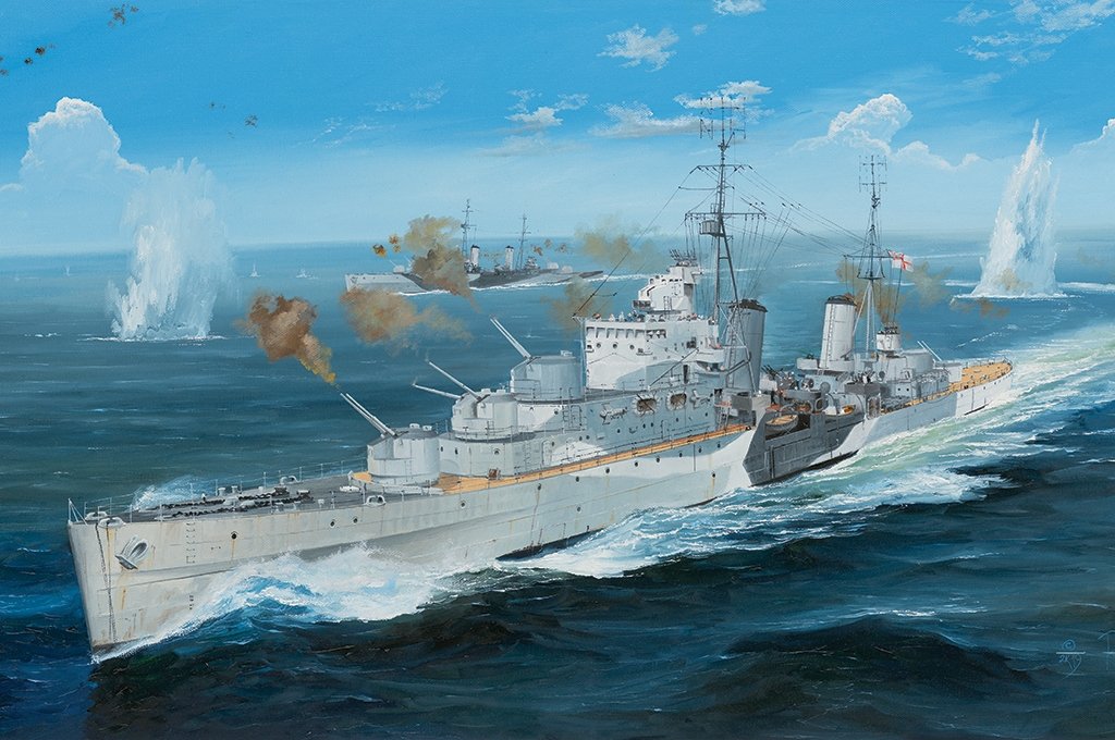 HMS Colombo. Kit de plástico escala 1/350
