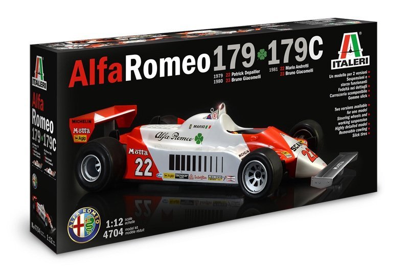 Italeri 4704 ALFA ROMEO 179 179C (1:12) 1:12 Car models