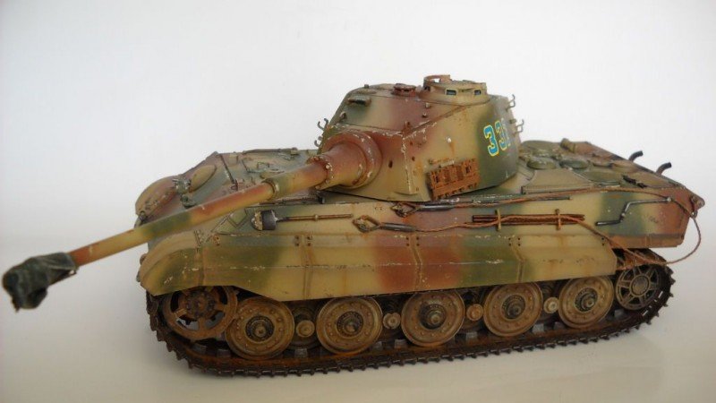 1/35 Scale Built & Painted German King Tiger (Henschel Turret) Sd.Kfz.182