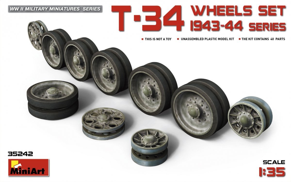 Zis-5 Family Wheels Set 1:35 Plastic Model Kit MA35196 MINIART