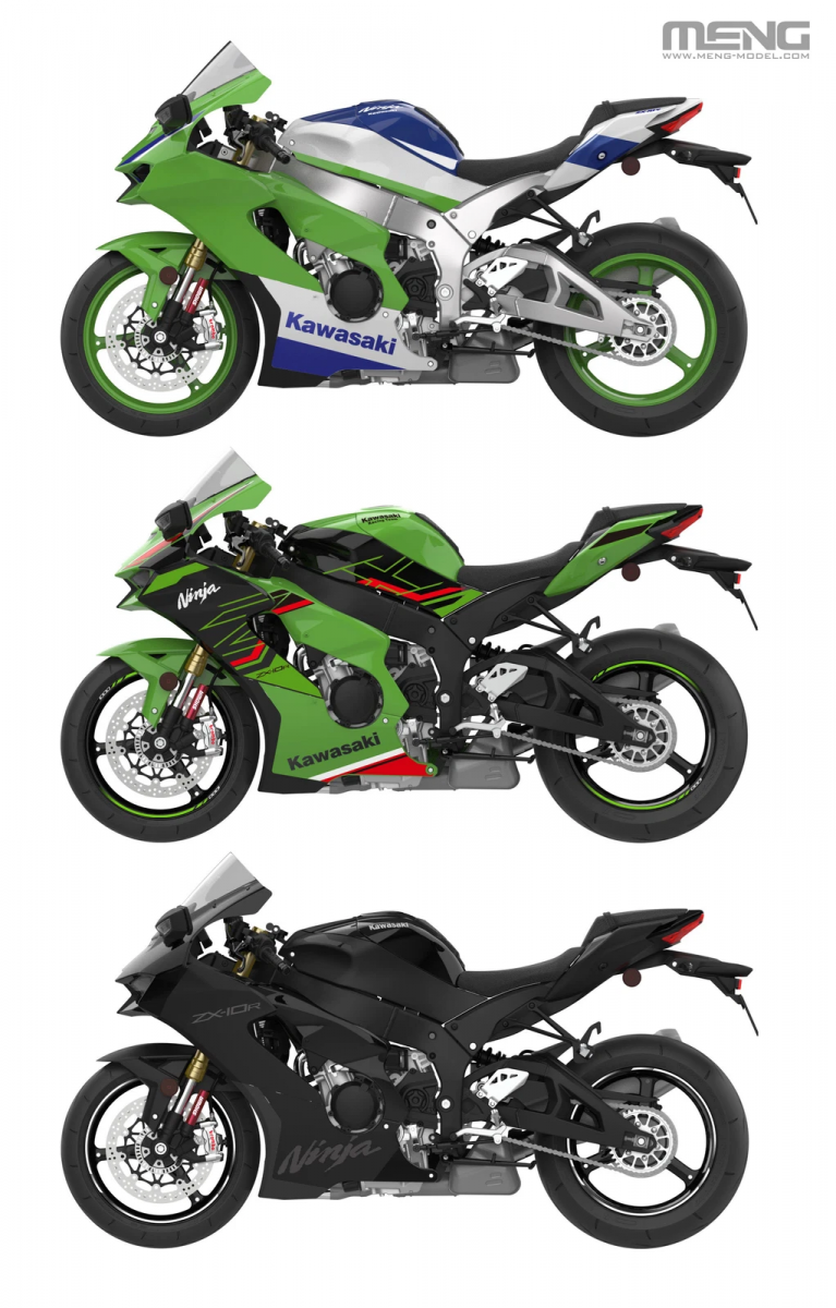 Kawasaki Ninja ZX-10R 1/9スケールモデルキット Meng Model MT-007 Kawasaki Ninja ZX-10R 1 9 - 1:9 - Modele