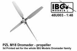IBG 48U003 PZL M18 Dromader - Epropeller - 3d Printed Set 1/48 