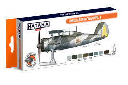 Hataka HTK-CS117 Finnish Air Force WWII Vol I Paints Set 8x17 ml 