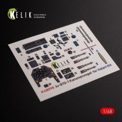 KELIK K48098 Ju-87G-1 Kanonenvogel - interior 3D decals for Italeri kit 1/48 