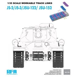 Rye Field Model 3039 JS-2/JS-3/JSU-122/JS<br />U-152 Workable Track Links 1/35 