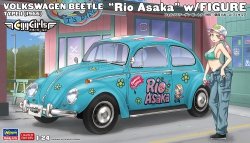 Hasegawa SP665-52465 Volkswagen Beetle Type 1 (1966) Rio Asaka w/ Figure 1/24 