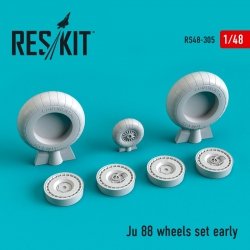 RESKIT RS48-0305 JU-88 WHEELS SET EARLY TYPE 1/48 