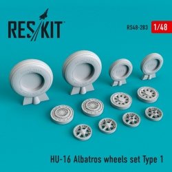 RESKIT RS48-0283 HU-16 ALBATROS WHEELS SET TYPE 1 1/48 