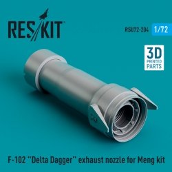 RESKIT RSU72-0204 F-102 DELTA DAGGER EXHAUST NOZZLE FOR MENG KIT (3D PRINTED) 1/72 