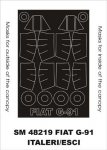 Montex SM48219 FIAT G.91 ITALERI/ESCI