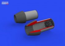 Eduard 648797 F/ A-18E, F exhaust nozzles PRINT MENG 1/48