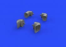 Eduard 648267 Harrier GR Mk.7/9 exhaust nozzles EDUARD, HASEGAWA 1/48 