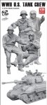 Border Model BR-007 WW II U.S. Tank Crew  (4 Resin Figures) 1/35