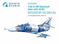 Quinta Studio QD48526 A-4M late 3D-Printed & coloured Interior on decal paper (Hasegawa/Hobby2000) 1/48