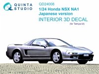 Quinta Studio QD24008 Honda NSX NA1 Japanese version 3D-Printed & coloured Interior on decal paper (Tamiya) 1/24