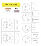 Omask 33003 Saab J-29F Tunnan Sweden marking (for Fly 32022) 1/32