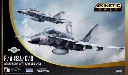 Kinetic K48088 F/A-18A/C/D Aggressor VFC-12 & VFA-204 1/48